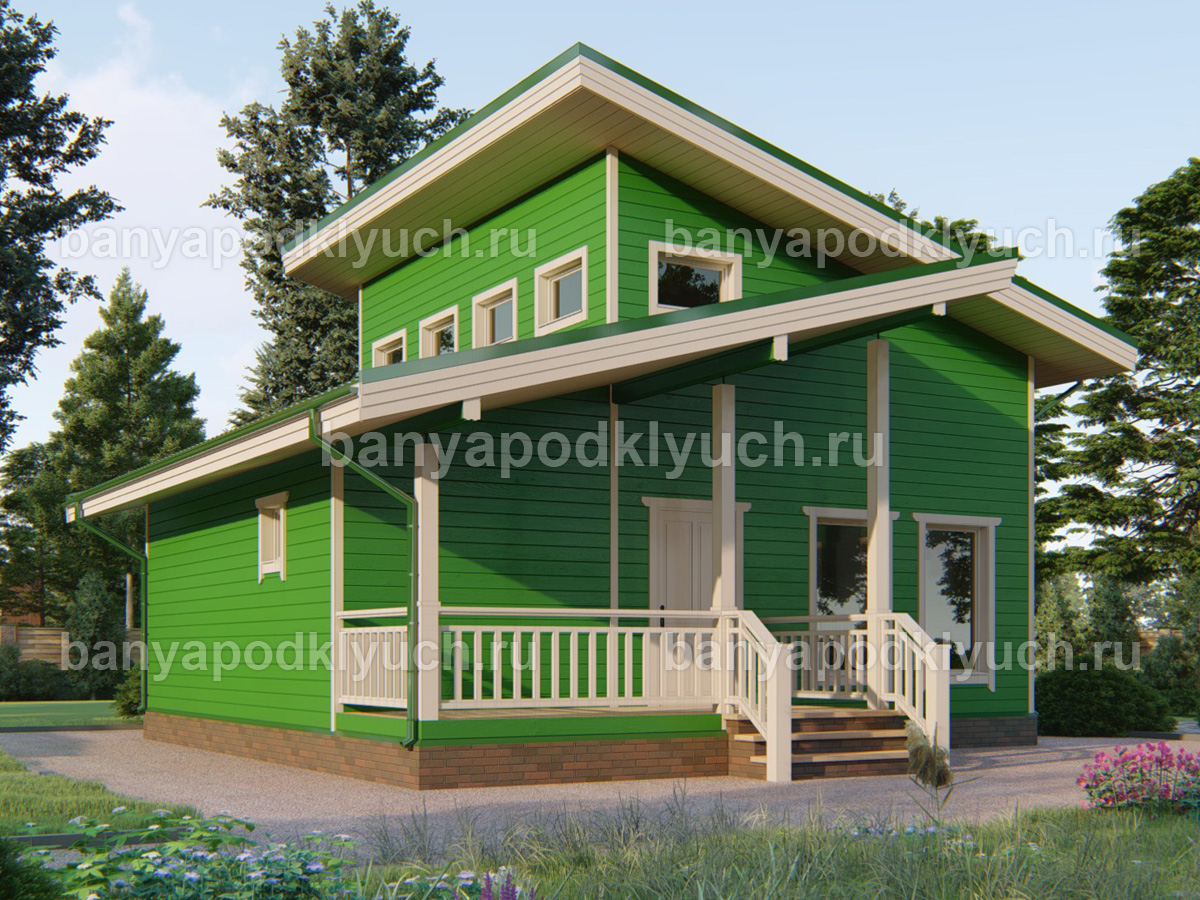 Каркасная баня 9x9 м Каркасная баня 9x9 м